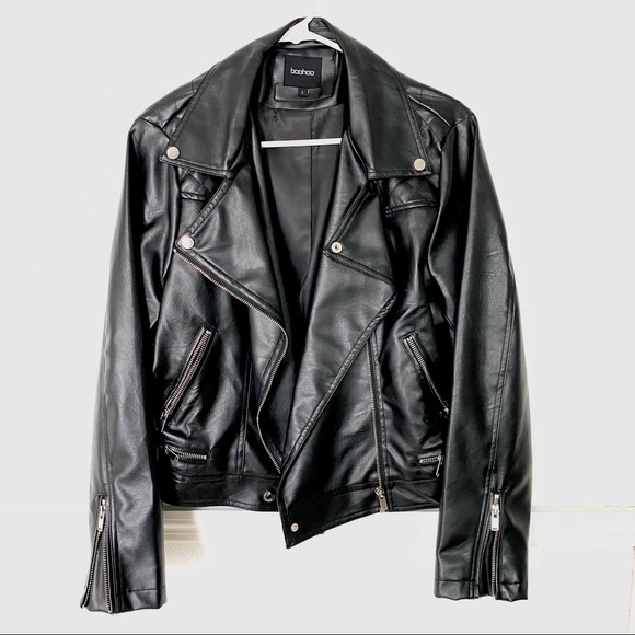 Boohoo Jackets & Blazers - Boohoo Leather Biker Jacket